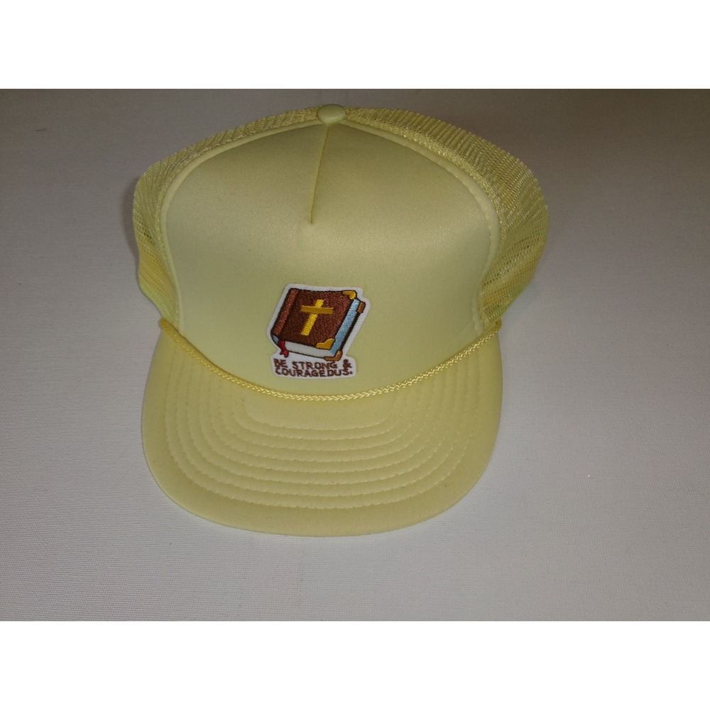 JESUS GOD BIBLE CROSS TRUCKER SNAPBACK  BEACH GOLF Y2K 00S HAT CAP VINTAGE N1
